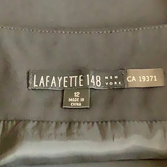 Lafayette 148 New York Black Wool Skirt - Picture 5 of 7